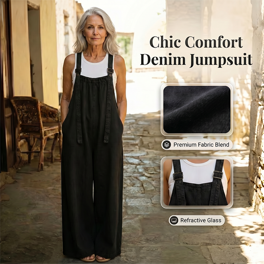 Gluschwein - 🔥Neuheiten & Sonderangebote – Lässige, locker sitzende Latzhosen im Denim-Look für Damen