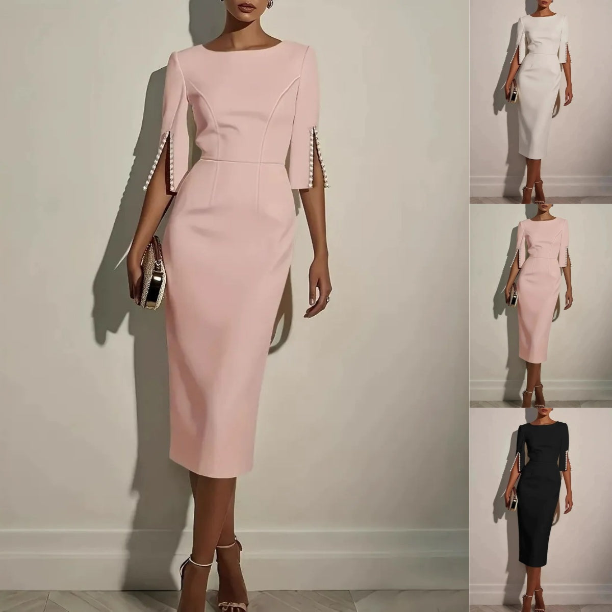 ⏳ Letzter Tag: 50 % Rabatt🔥👗Damen-Kleid in schmaler Passform