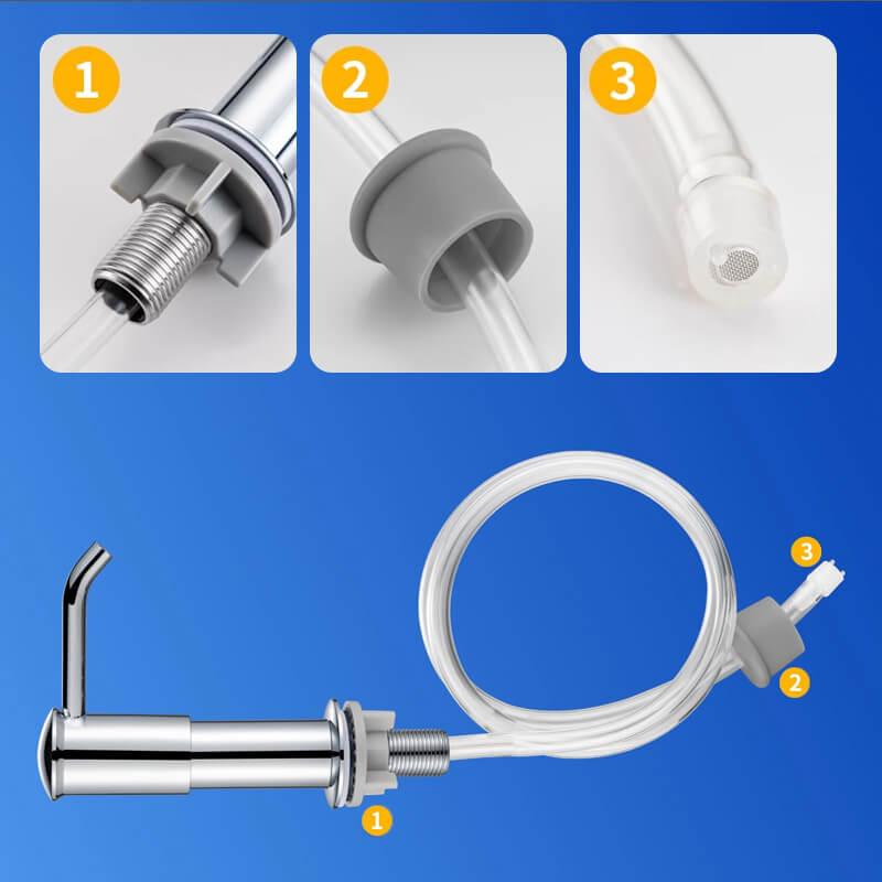🧴 50% RABATT! 🚿 Verlängerungsrohr für Seifenspender – Flexibel, anpassbar & einfach zu montieren – Ideal für Reinigungsmittel & praktische Handhabung im Alltag 🧽