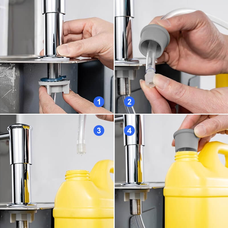 🧴 50% RABATT! 🚿 Verlängerungsrohr für Seifenspender – Flexibel, anpassbar & einfach zu montieren – Ideal für Reinigungsmittel & praktische Handhabung im Alltag 🧽