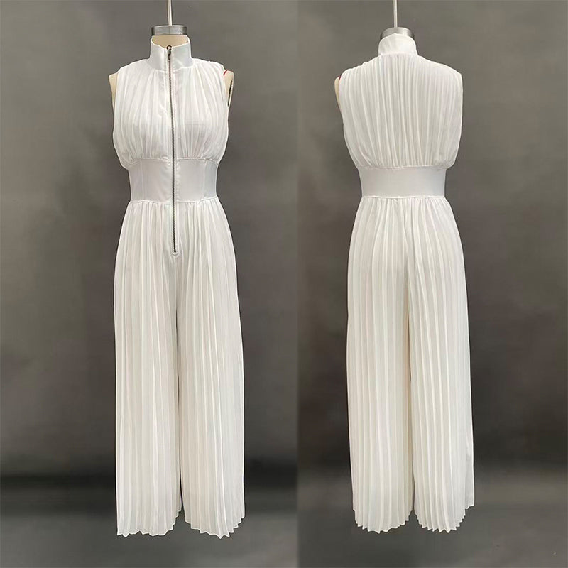 🔥 50 % Rabatt – Sexy Jumpsuit mit Wickel-Dekolleté – in Falten-Optik, lange & weite Beine – vielseitig für den stilvollen Auftritt 🌙