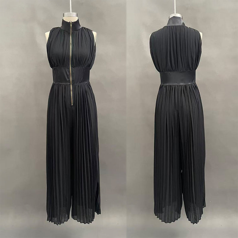 🔥 50 % Rabatt – Sexy Jumpsuit mit Wickel-Dekolleté – in Falten-Optik, lange & weite Beine – vielseitig für den stilvollen Auftritt 🌙