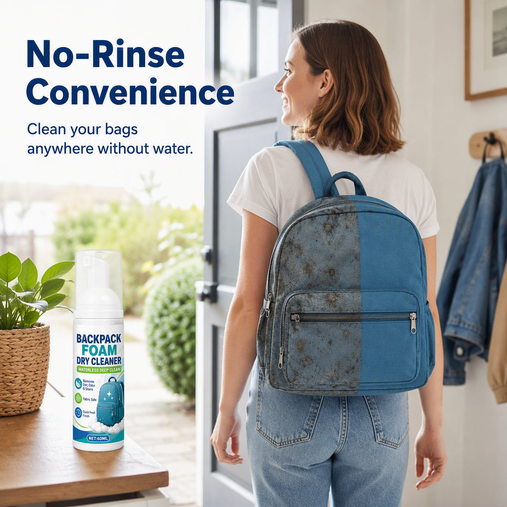 Gluschwein - Wasserloser Rucksack-Schaumreiniger – Flecken- und Geruchsentferner für Canvas- und Nylontaschen 100 ml
