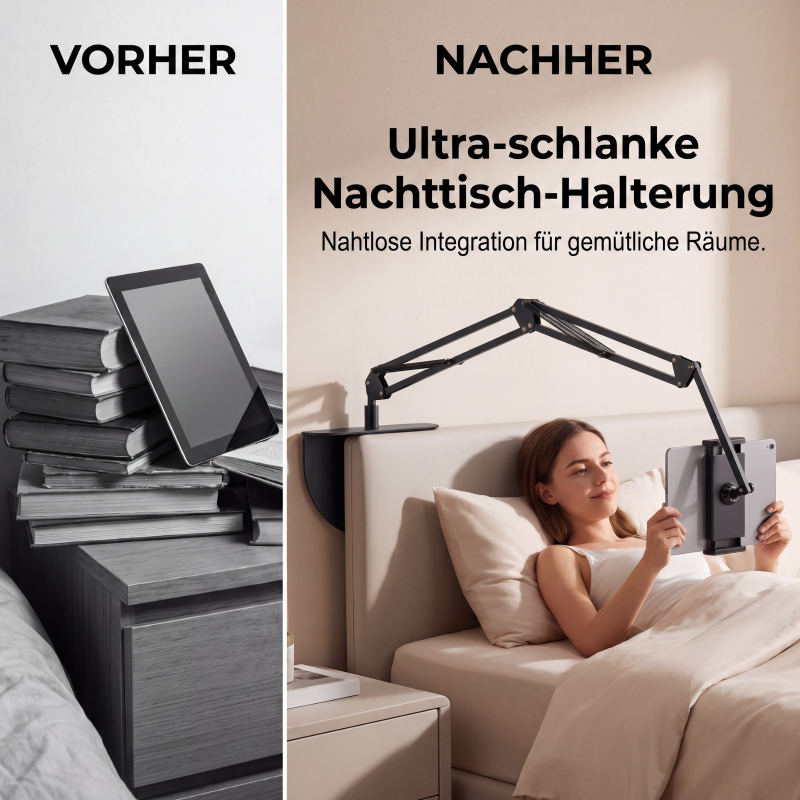 Gluschwein - 📢📢50% RABATT !!⏰Magnetischer Tablet-Ständer für das Bett mit versteckter Matratzenhalterung