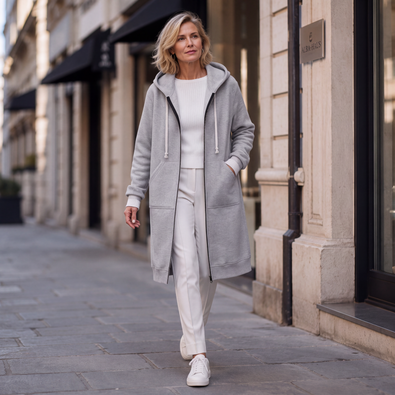 Gluschwein - 🔥✨Fleece-Kapuzenpullover mit Reißverschluss für Damen