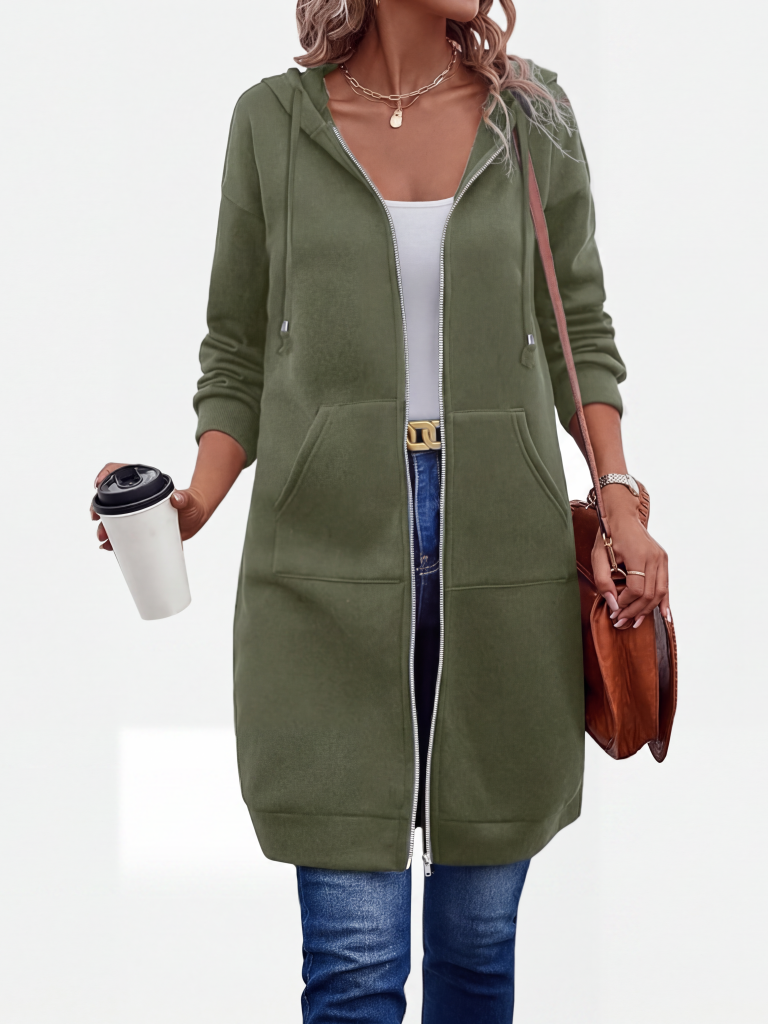 Gluschwein - 🔥✨Fleece-Kapuzenpullover mit Reißverschluss für Damen