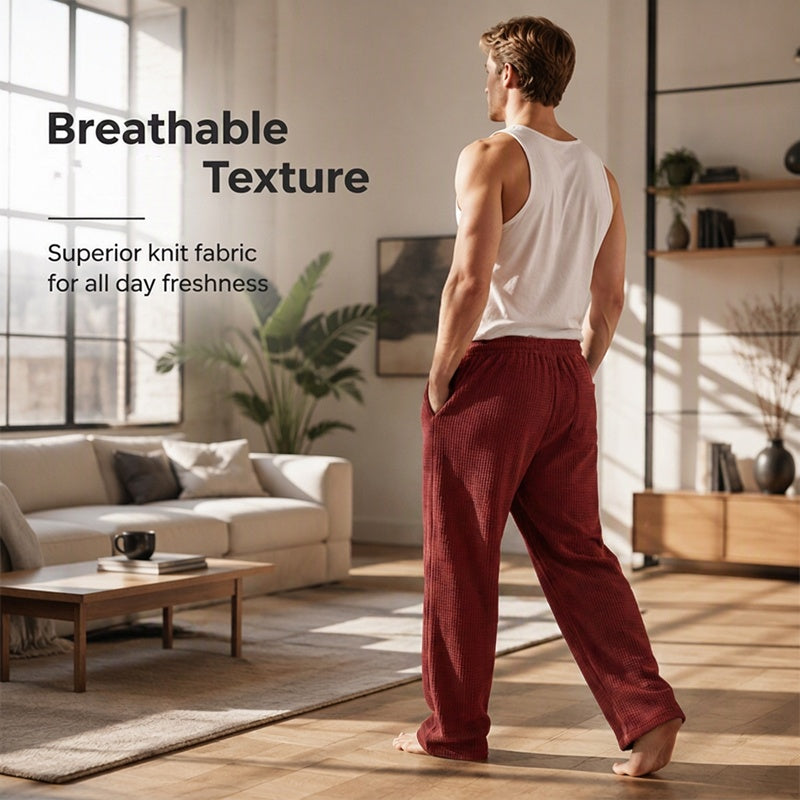 Gluschwein - 👖💨 Herren Casual Weite Bein Jogginghose – 50% RABATT! Weiches Gewebe, entspannter Schnitt, verstellbarer Bund – Streetwear-Komfort für jeden Tag. 💪