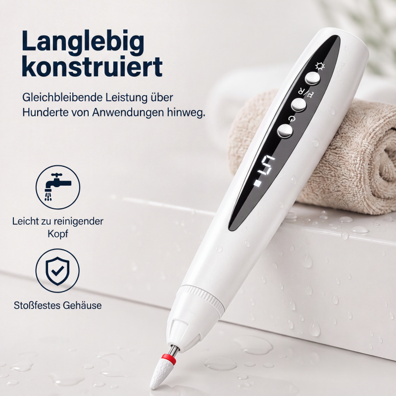 Tragbares 2-in-1 Elektro-Nagelfräser-Set mit UV-Gel-Lampe für Maniküre und Pediküre