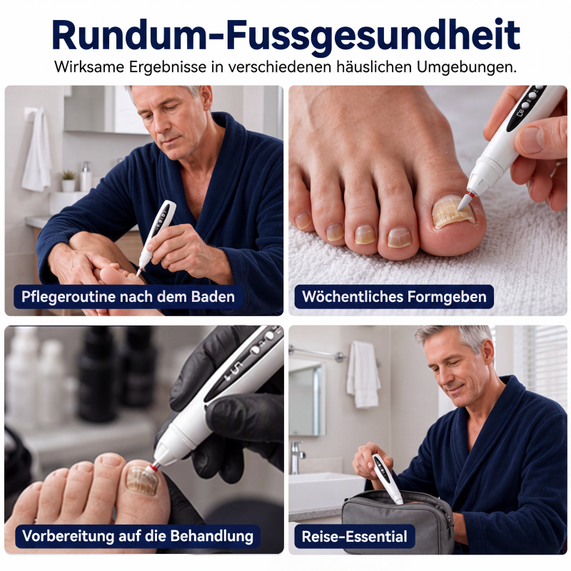 Tragbares 2-in-1 Elektro-Nagelfräser-Set mit UV-Gel-Lampe für Maniküre und Pediküre