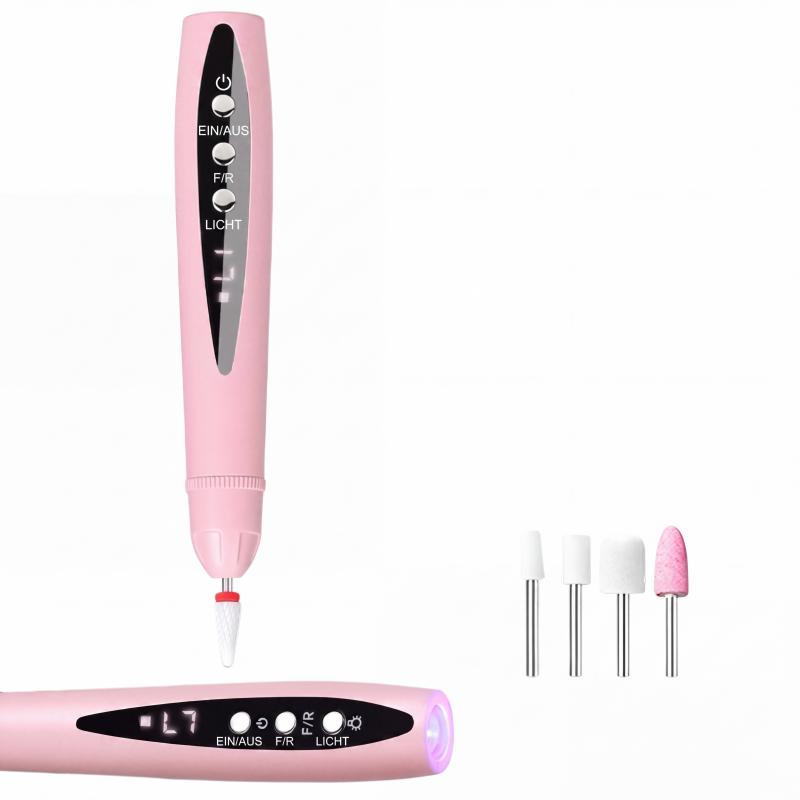 Tragbares 2-in-1 Elektro-Nagelfräser-Set mit UV-Gel-Lampe für Maniküre und Pediküre