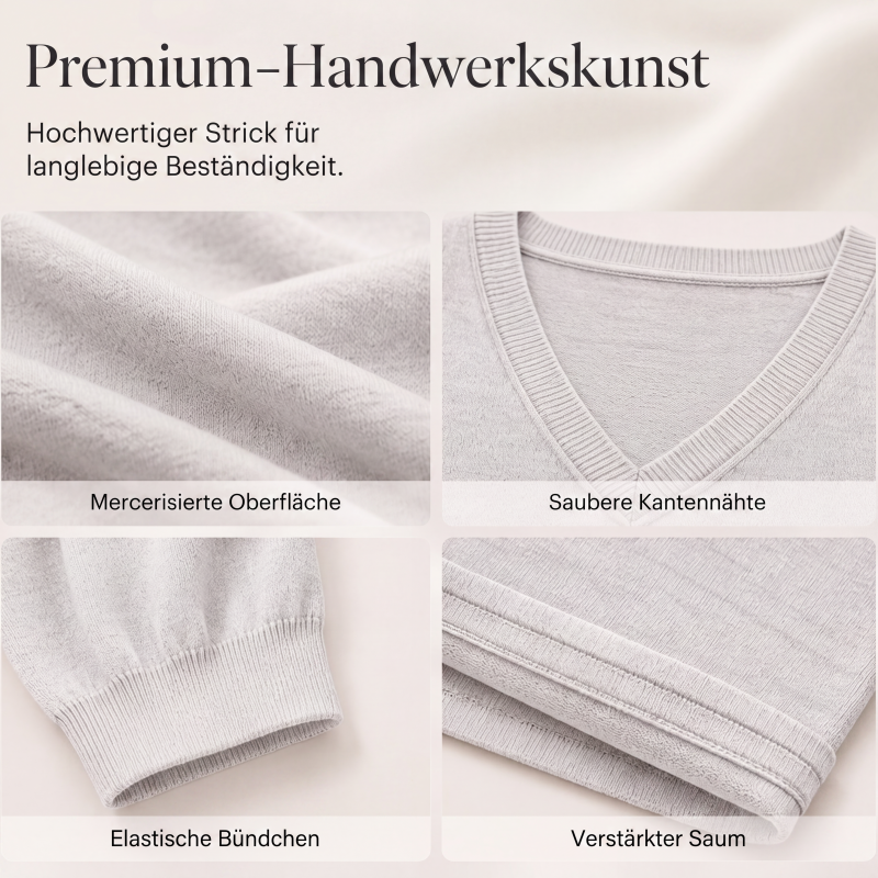 Schmeichelndes Midikleid mit V-Ausschnitt