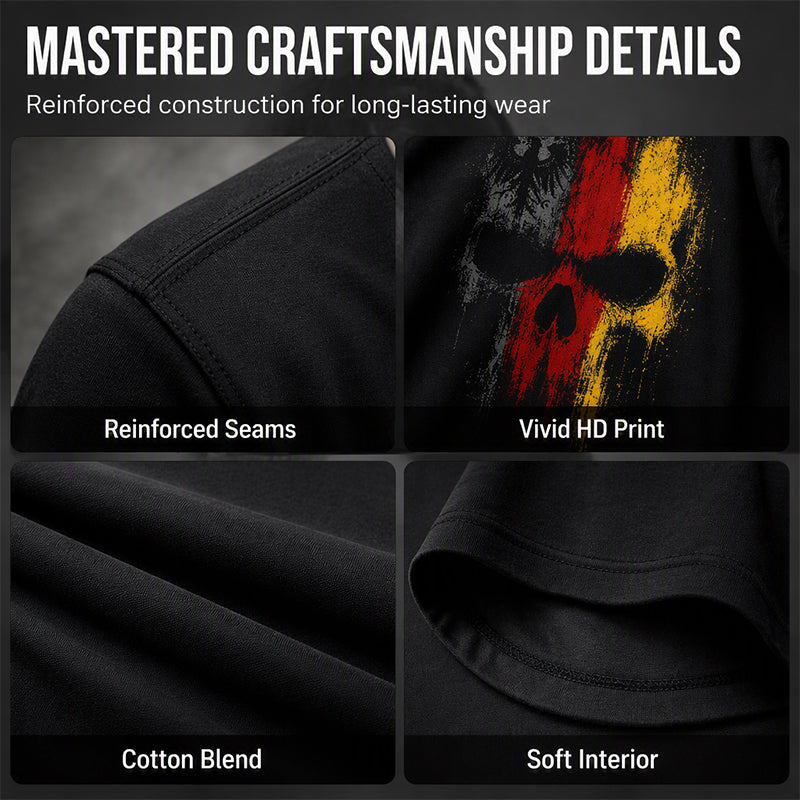 👕 50% RABATT! 💀Herren-T-Shirt mit coolem Totenkopf-Motiv! Weiche Baumwolle, klassischer Rundhalsausschnitt. Der perfekte Style für den Alltag.