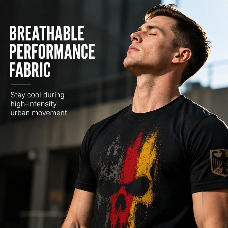 👕 50% RABATT! 💀Herren-T-Shirt mit coolem Totenkopf-Motiv! Weiche Baumwolle, klassischer Rundhalsausschnitt. Der perfekte Style für den Alltag.