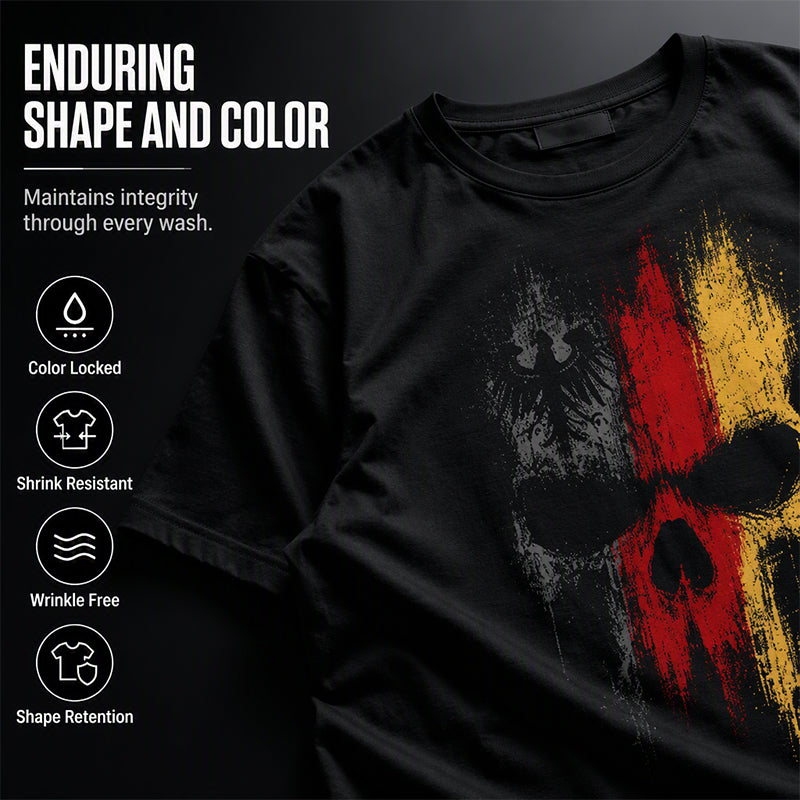 👕 50% RABATT! 💀Herren-T-Shirt mit coolem Totenkopf-Motiv! Weiche Baumwolle, klassischer Rundhalsausschnitt. Der perfekte Style für den Alltag.