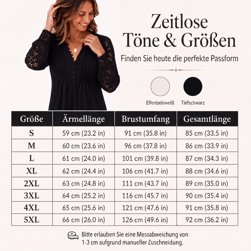 Damen Spitzenkleid mit langen Ärmeln