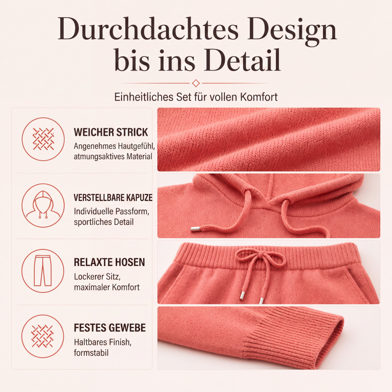 Legerer Damen-Kapuzenpullover mit Kordelzug