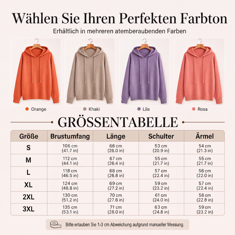 Legerer Damen-Kapuzenpullover mit Kordelzug