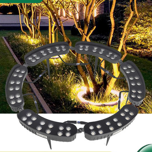 Gluschwein - 🌳💡Solar-Baumbeleuchtung in Ringform – Wetterfeste Außenstrahler für Bäume, Säulen und den Garten