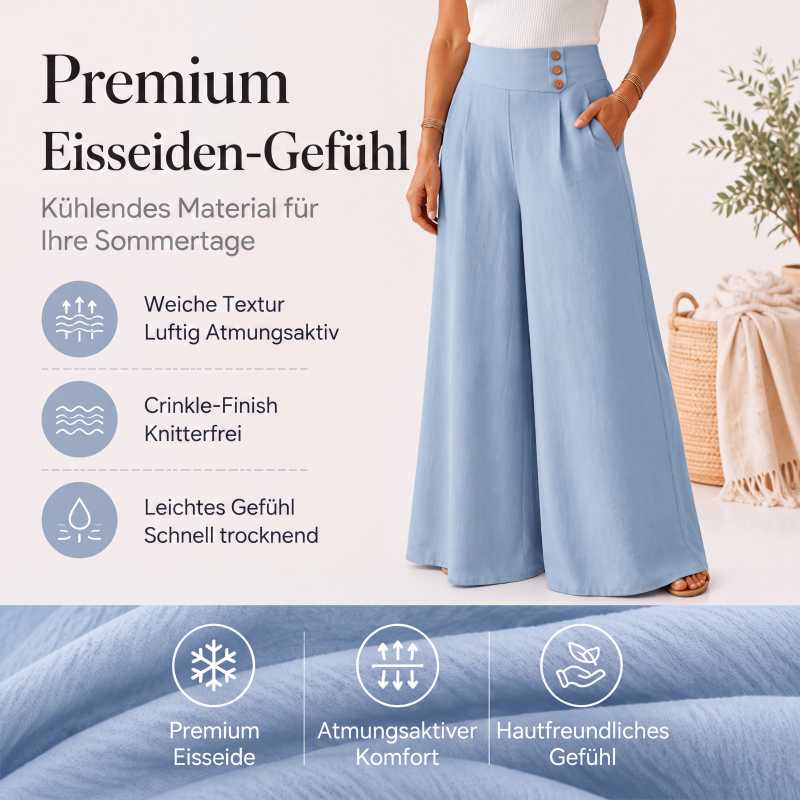 ⌛ Nur solange Vorrat reicht – danach regulärer Preis! Weite, fließende Wide-Leg-Hose für Damen