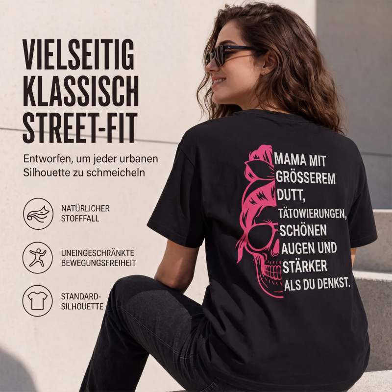 📢📢50%Rabatt!!!🎉✨Damen T-Shirt mit Totenkopf-Grafikdruck