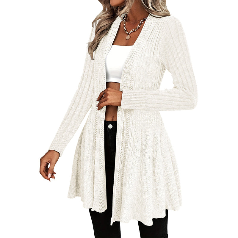 Elegante offene Strickjacke für Damen
