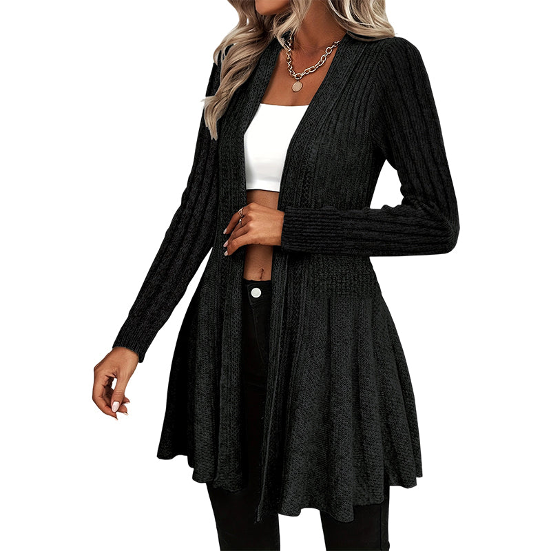 Elegante offene Strickjacke für Damen