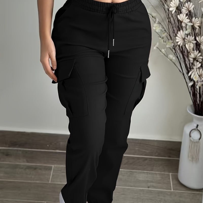 🔥 Bestseller – Jetzt besonders günstig 👖 Damen-Cargohose mit Kordelzug – Bequeme Passform, praktische Taschen & trendiger Look ✨