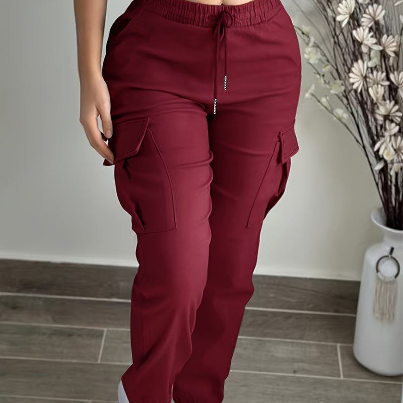🔥 Bestseller – Jetzt besonders günstig 👖 Damen-Cargohose mit Kordelzug – Bequeme Passform, praktische Taschen & trendiger Look ✨