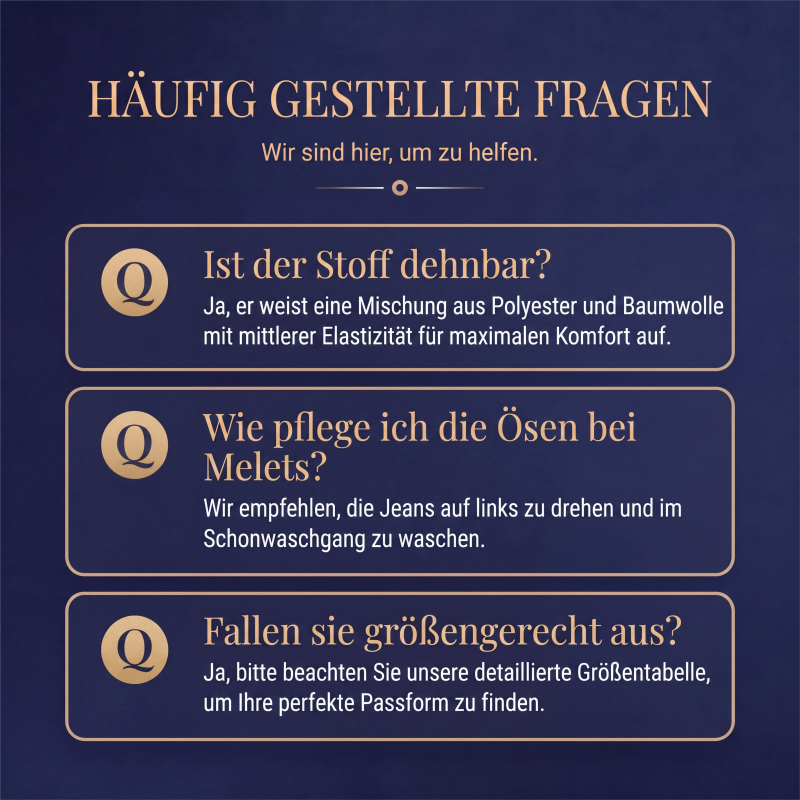 Weite Damenjeans mit Cut-Outs und Metallösen