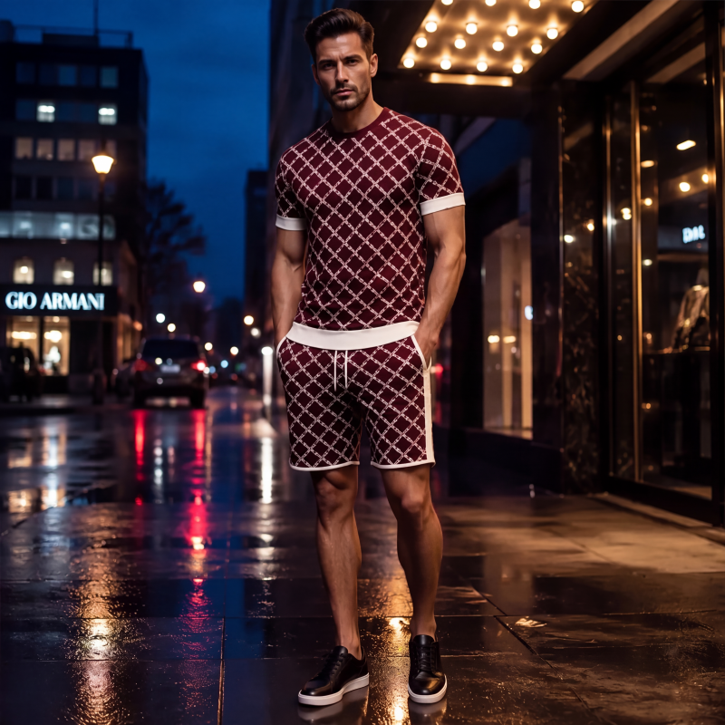 🏆 Verkaufsschlager – jetzt halber Preis! Herren-Freizeit-Oberteil & Shorts im 2er-Set