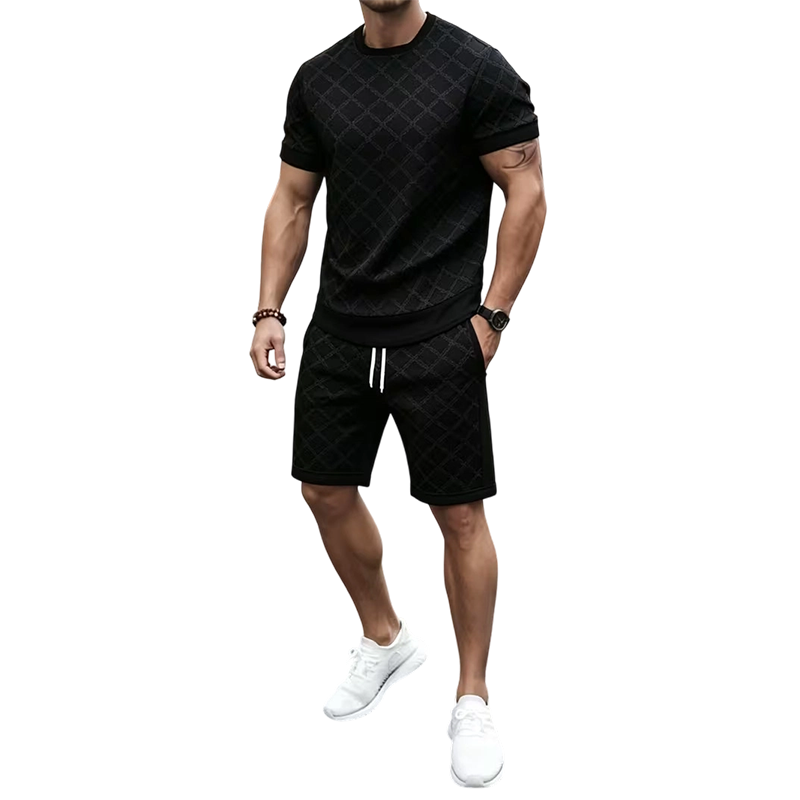 🏆 Verkaufsschlager – jetzt halber Preis! Herren-Freizeit-Oberteil & Shorts im 2er-Set