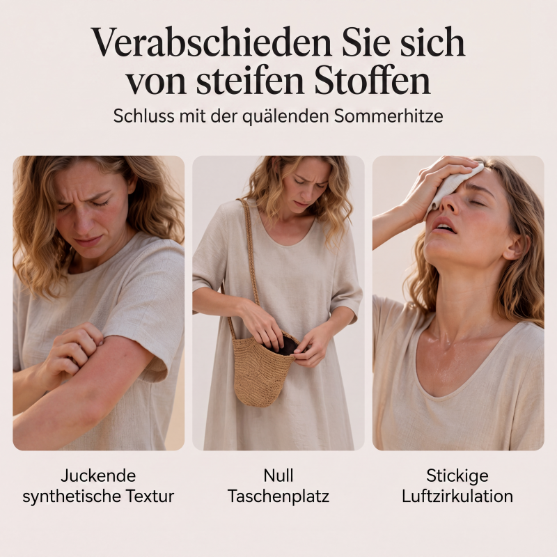 ⏳ Letzter Tag: 50 % Rabatt💕 Damen Langarmkleid in Unifarbe