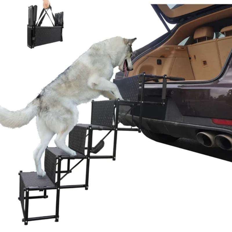 🎉 ZEITLICH BEGRENZT 50% RABATT! 🐕 Tragbare, faltbare, rutschfeste Hunde-Autotreppe – Robuste Unterstützung, verstärkte Griffe & kompaktes Design ✨