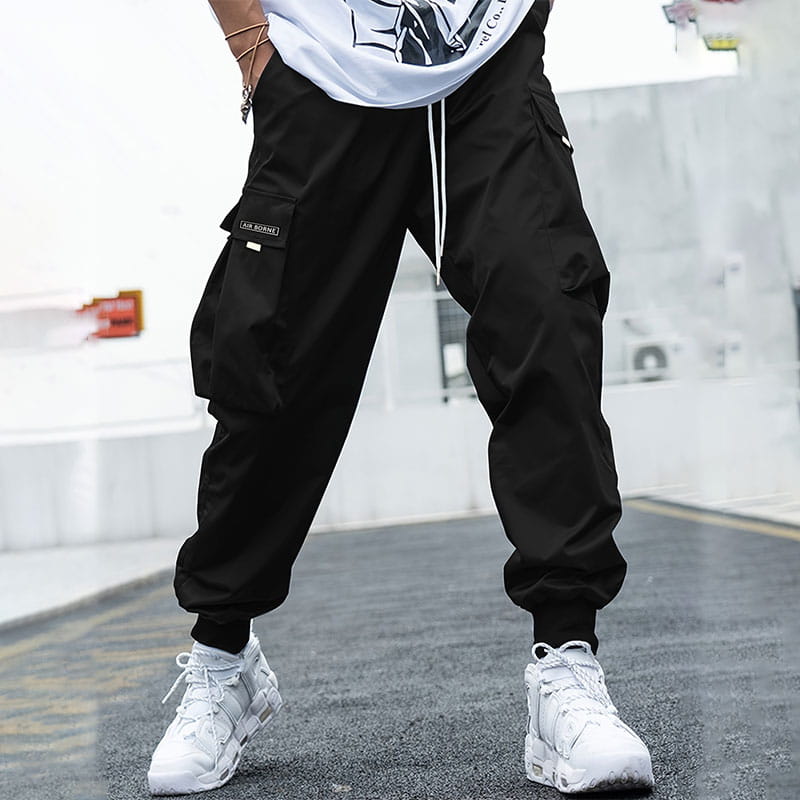Lässige, locker sitzende Jogginghose für Herren im Vintage-Stil mit Pattentaschen