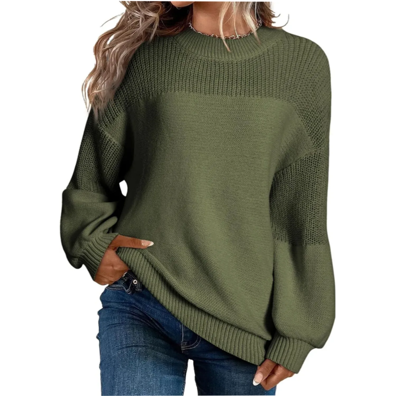 📢📢50%Rabatt!!!🎉✨Locker sitzender Langarm-Strickpullover für Damen