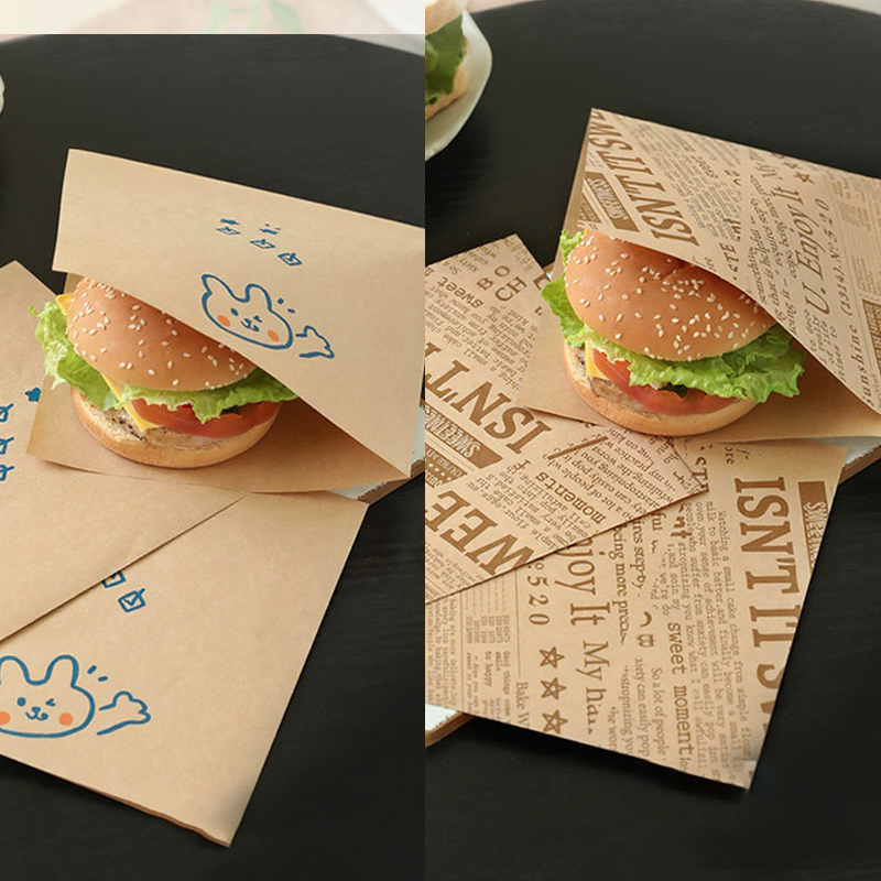 🎉 LIMITED TIME 50% OFF! 🥪 Grease-Resistant Paper Bags for Sandwich Wrapping – Adorable Designs, PE-Coated & Microwave-Safe ✨