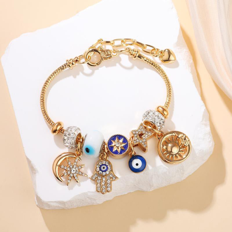 Armband mit Sonne-Mond-Anhänger „Celestial“