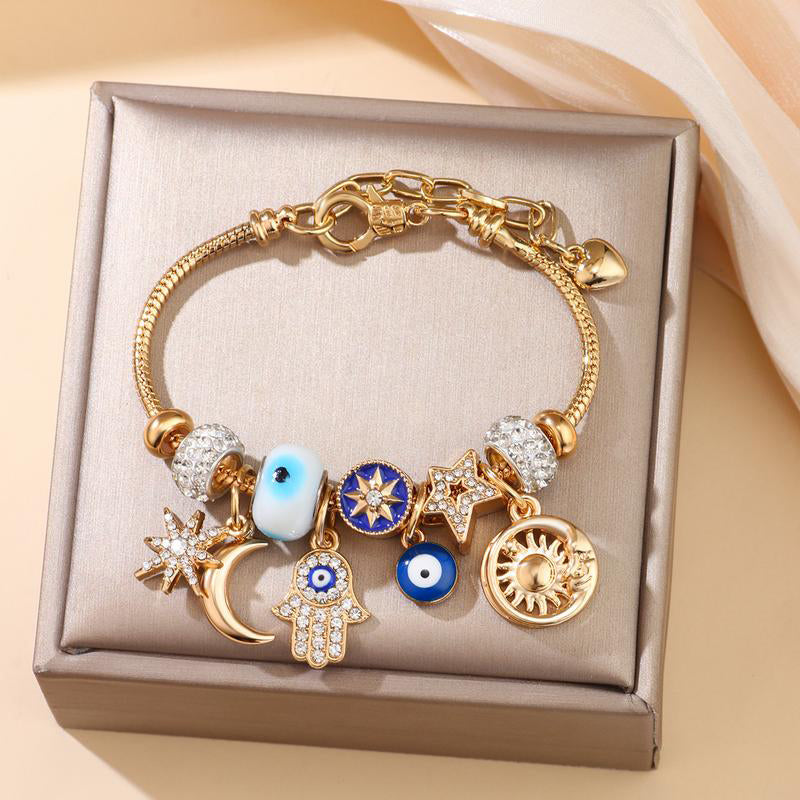Armband mit Sonne-Mond-Anhänger „Celestial“