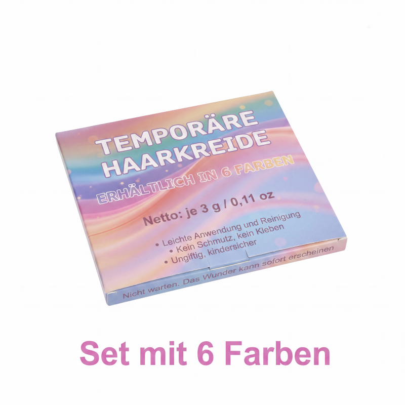 Temporäres Haarkreide-Set für Mädchen