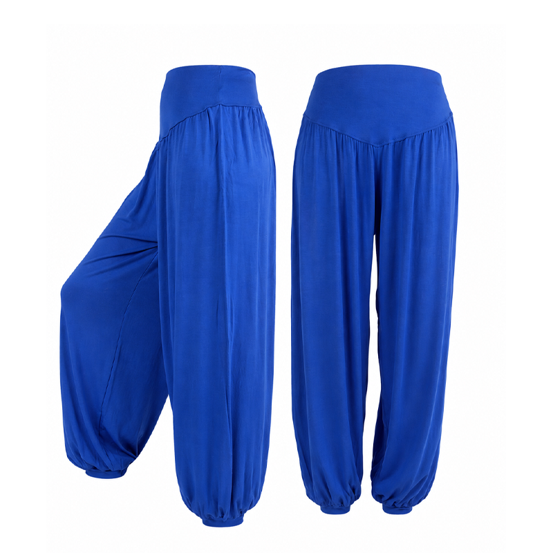 Damen High-Waist Weite Beine Hose mit lockerer Passform