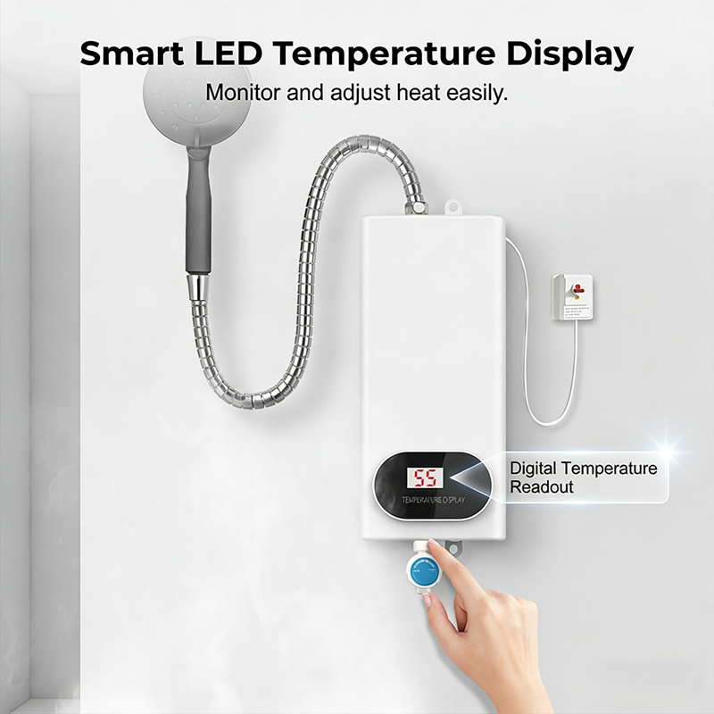 ✨50 % RABATT✨🔥 Kompakt Omedelbar Elektrisk Vattenvärmare – Snabb, Säker & Utrymmesbesparande – Perfekt för Kök, Badrum & På Resande Fot ✨