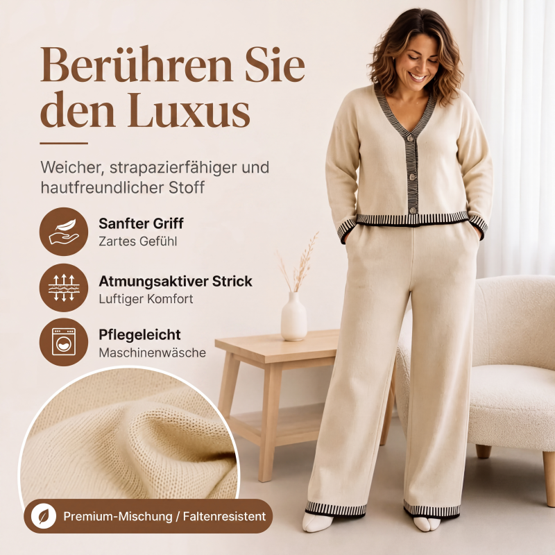 📢📢50%Rabatt!!!🎉✨Gestricktes Damen-Pullover-Set, zweiteilig