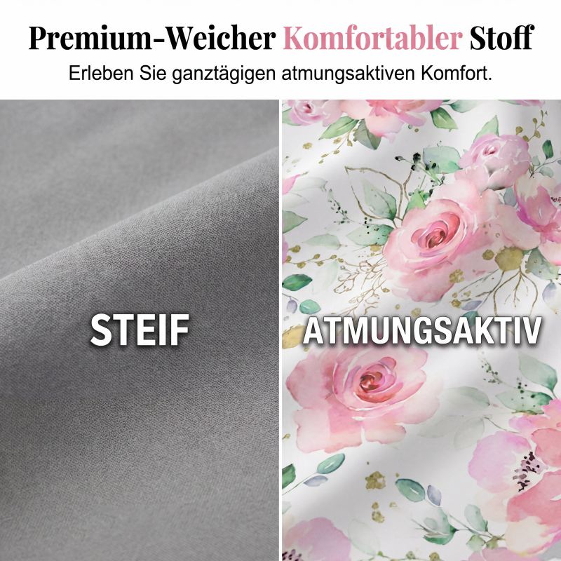 Damenkleid mit Blumenmuster und Spitzenärmeln