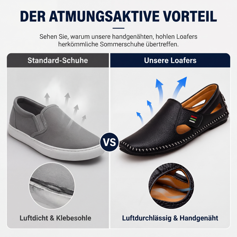 Atmungsaktive Slipper-Loafer für Herren im lässigen Stil