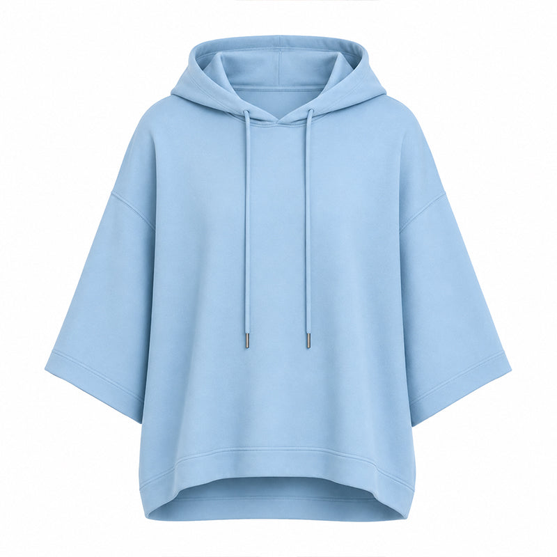 Weites Hoodie mit weiten Ärmeln für Damen, legeres Sweatshirt