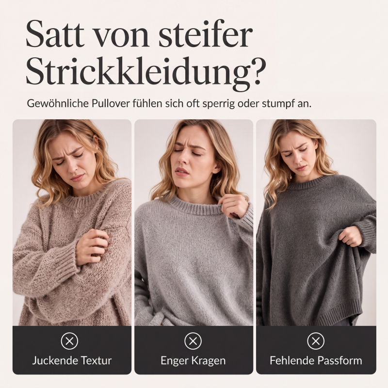 Locker sitzender gestreifter Damen-Freizeitpullover mit V-Ausschnitt