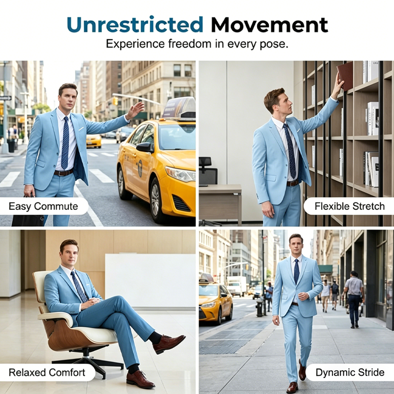 🔥Solange der Vorrat reicht 50 % Rabatt!🎉Zweiteiliges Business-Anzugset für Herren in Modern Fit