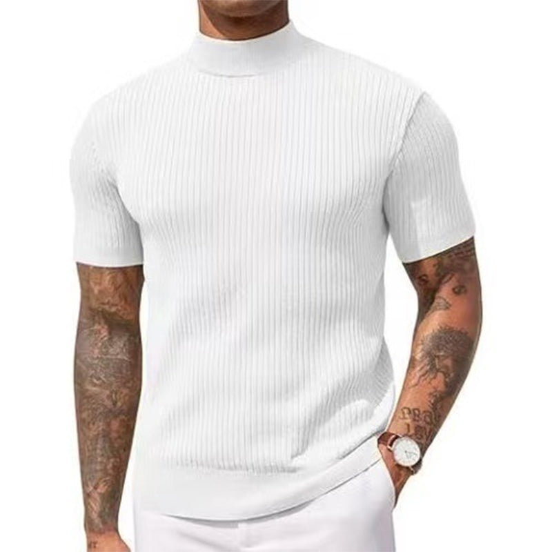 💎 Der Sommerhit 2026 – der Wahnsinn! Legere Slim-Fit Herren-T-Shirts mit Stehkragen