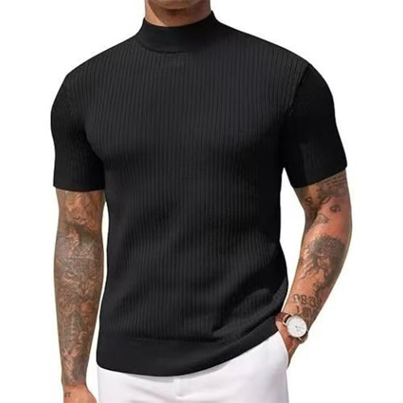 💎 Der Sommerhit 2026 – der Wahnsinn! Legere Slim-Fit Herren-T-Shirts mit Stehkragen