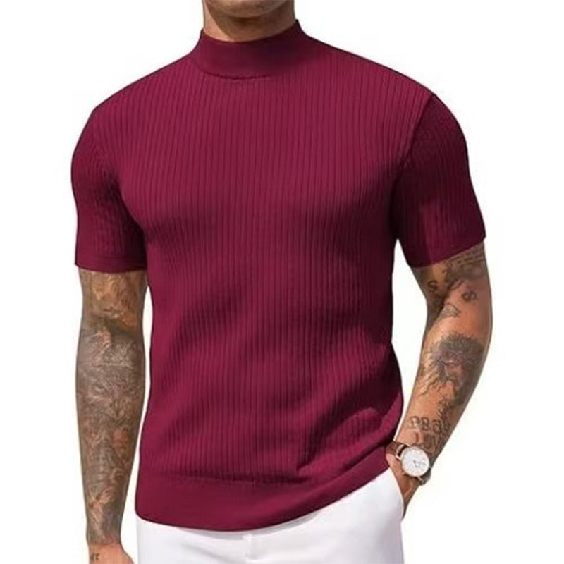 💎 Der Sommerhit 2026 – der Wahnsinn! Legere Slim-Fit Herren-T-Shirts mit Stehkragen